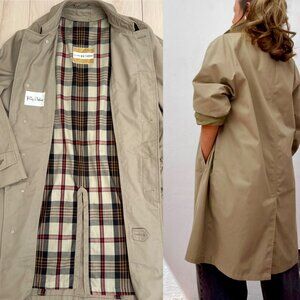 Vintage 1950s WeatheRogue Roos/Atkins Oversized Trench Coat ACWA Registered 1949